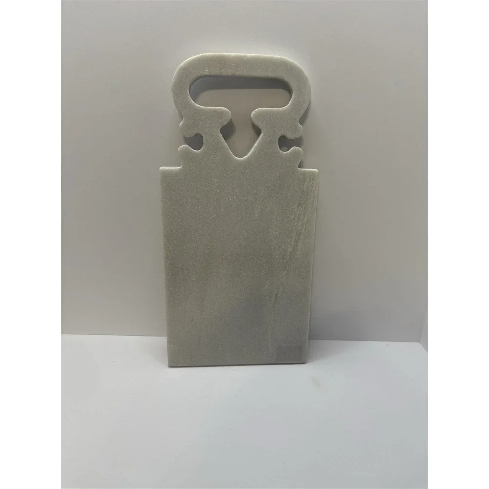 100% Marble Cutting Board / Serving Board Beautiful White Grey Color